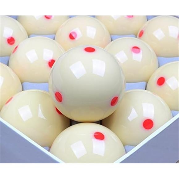 AAA-Grade PRO Cup Standard Pool-Billiard Cue Ball with 6 Dots (2-1/4'', 6 oz) - Picture 5 of 7